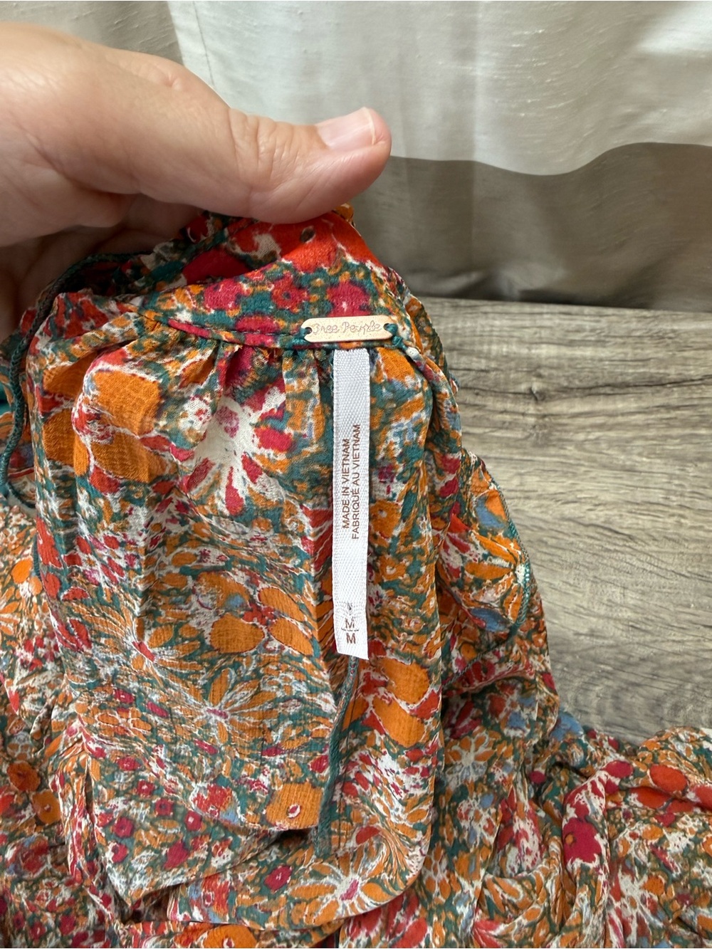 Free People Feeling Groovy Maxi Dress Size Medium Orange - Picture 5 of 7